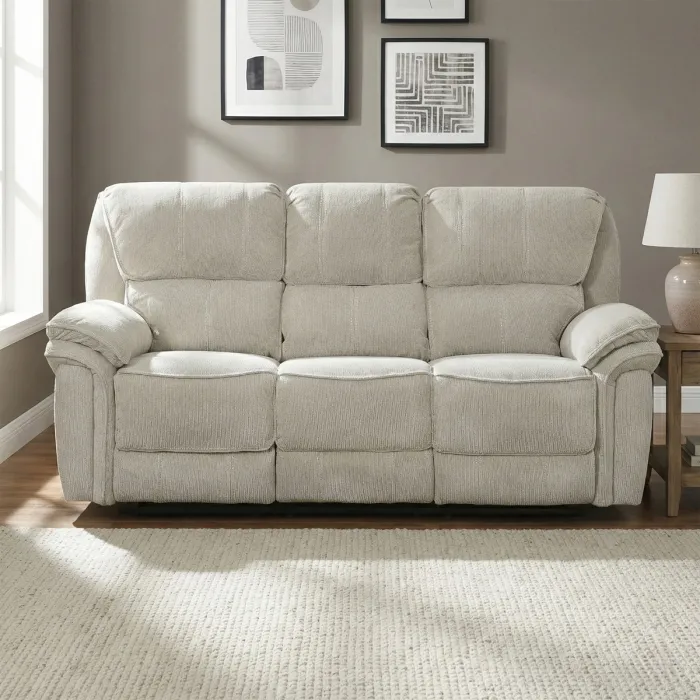 Westbury 3 Seater Manual Recliner Sofa - Beige