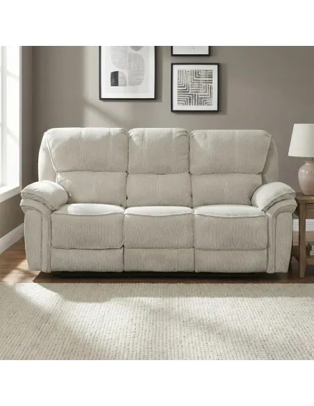 Westbury 3 Seater Manual Recliner Sofa - Beige