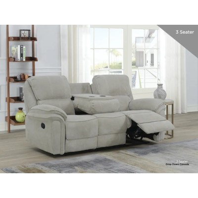 Westbury 3 Seater Manual Recliner Sofa - Beige
