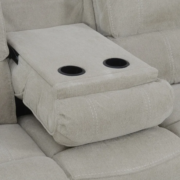 Westbury 3 Seater Manual Recliner Sofa - Beige