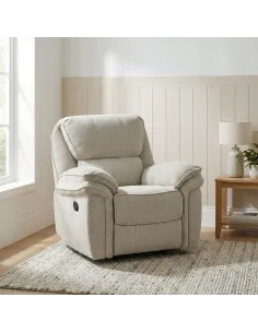 Westbury Manual Recliner Armchair - Beige