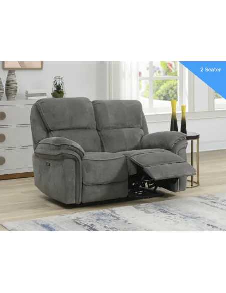 Westbury 2 Seater Electric Recliner - Stone