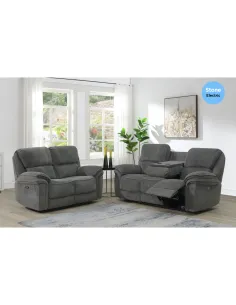 Westbury 2 Seater Electric Recliner - Stone 2