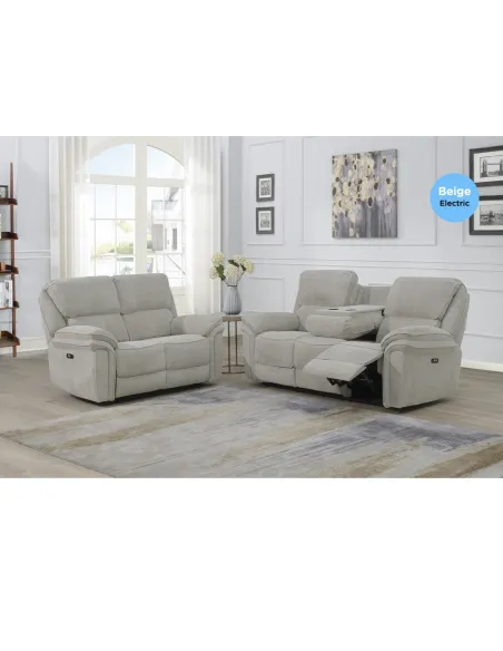Westbury 2 Seater Electric Recliner - Beige