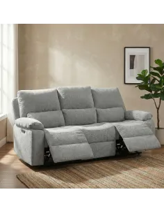 Knightsbridge Electric 3 Seater Sofa - Granite 2