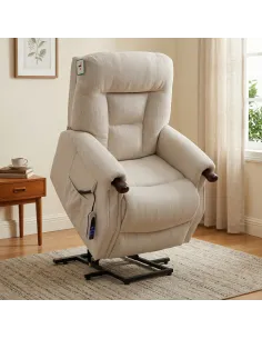 Astoria Dual Motor Lift & Tilt Armchair - Beige