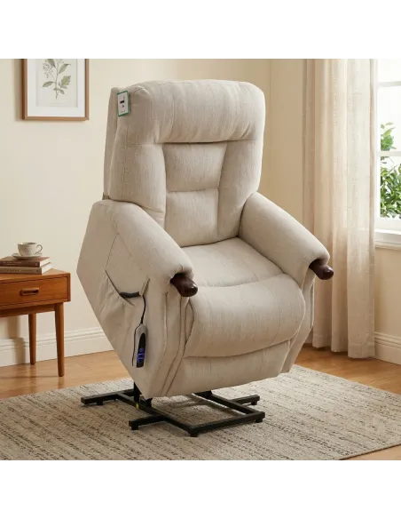 Astoria Dual Motor Lift & Tilt Armchair - Beige