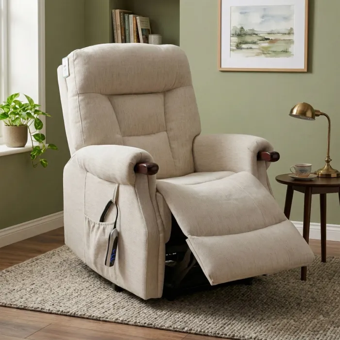 Astoria Dual Motor Lift & Tilt Armchair - Beige