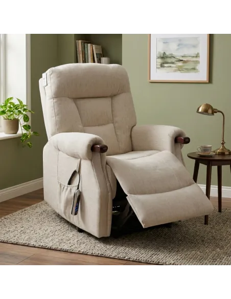 Astoria Dual Motor Lift & Tilt Armchair - Beige
