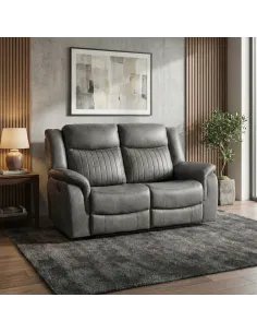 Darlington 2 Seater Electric Sofa - Grey