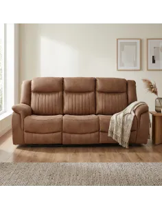 Darlington 3 Seater Electric Sofa with Console - Tan