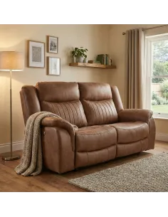 Darlington 2 Seater Electric Sofa - Tan