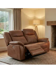 Darlington 2 Seater Electric Sofa - Tan 2