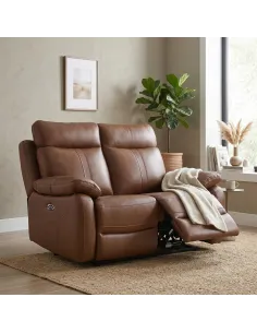 Maidstone Electric 2 Seater Sofa - Tan