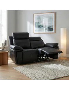 Ashby 2 Seater Electric Sofa - Black 2
