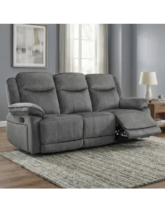 Clayton 3 Seater Recliner Sofa - Grey