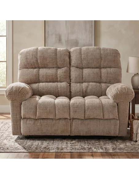 Cloud 2 Seater Recliner Sofa - Beige