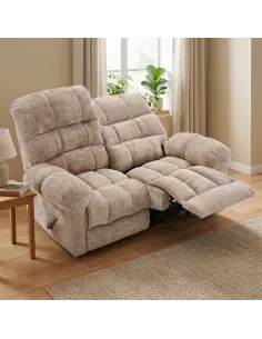 Cloud 2 Seater Recliner Sofa - Beige 2