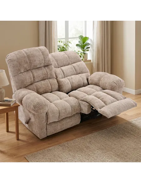 Cloud 2 Seater Recliner Sofa - Beige