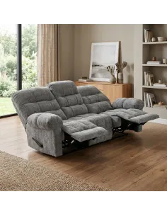Cloud 3 Seater Recliner Sofa - Graphite