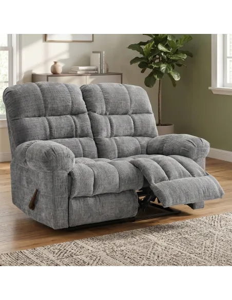 Cloud 2 Seater Recliner Sofa - Graphite