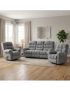 Cloud Recliner 3+1+1 Sofa Suite - Graphite