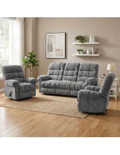 Cloud Recliner 3+1+1 Sofa Suite - Graphite 2