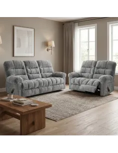 Cloud Recliner 3+2 Sofa Suite - Graphite