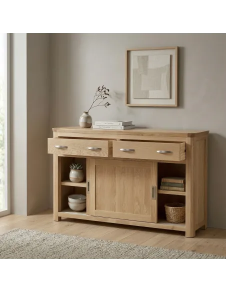 Treviso Sideboard with Sliding Door - Oak