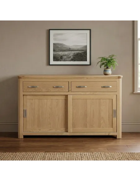 Treviso Sideboard with Sliding Door - Oak