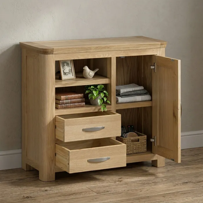 Treviso Media Sideboard  - Oak