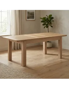 Treviso 160-200cm Butterfly Extending Dining Table  - Oak