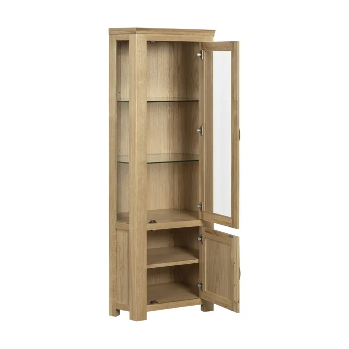 Treviso Corner Display Unit  - Oak