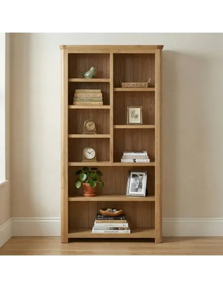 Treviso High Bookcase  - Oak