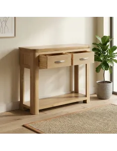 Treviso Large Console Table  - Oak 2