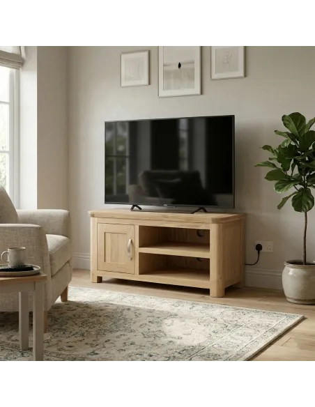 Treviso Standard TV Unit  - Oak