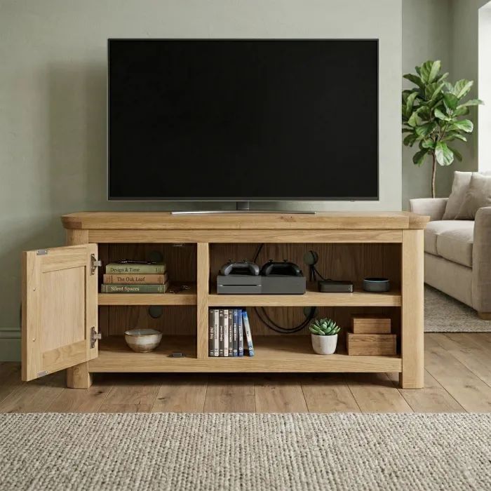 Treviso Standard TV Unit  - Oak