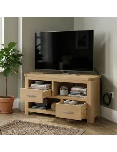 Treviso Corner TV Unit  - Oak 2
