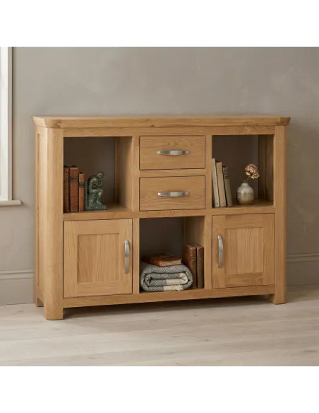 Treviso Low Display Unit  - Oak