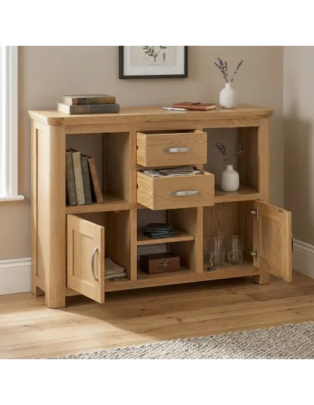 Treviso Low Display Unit  - Oak