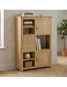 Treviso High Display Unit  - Oak