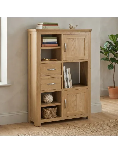 Treviso High Display Unit  - Oak