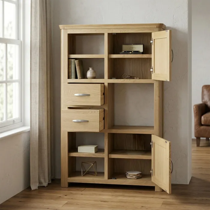 Treviso High Display Unit  - Oak