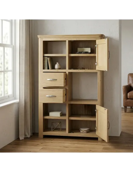 Treviso High Display Unit  - Oak