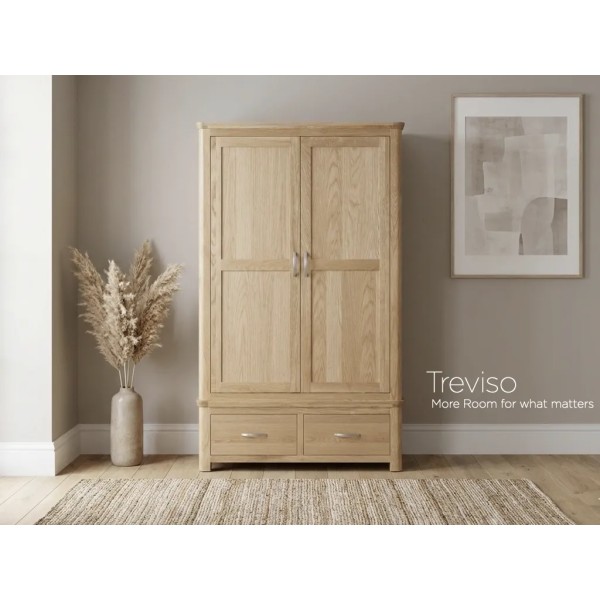 Treviso 2 Door Wardrobe - Oak