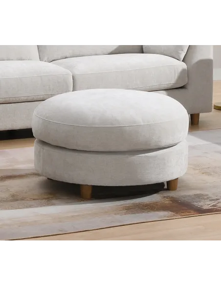 Alina Ottoman (85cm) - Liberty Pearl