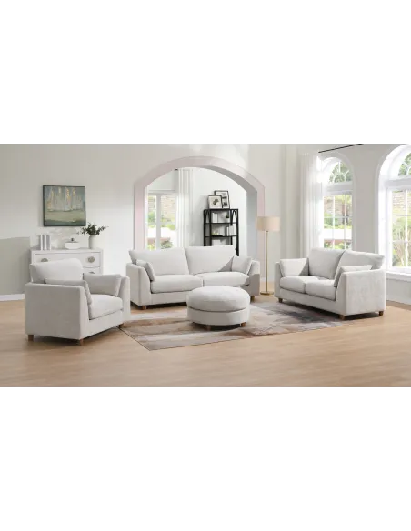 Alina Ottoman (85cm) - Liberty Pearl