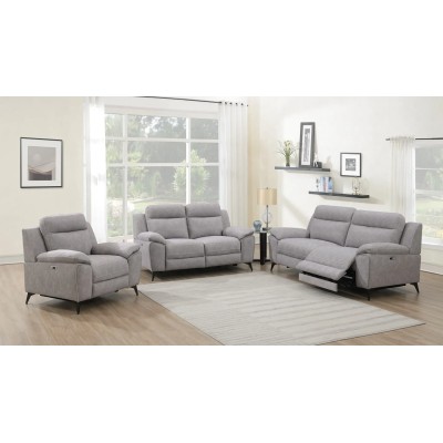 Alora 3 Seater Electric Recliner Sofa - Grey
