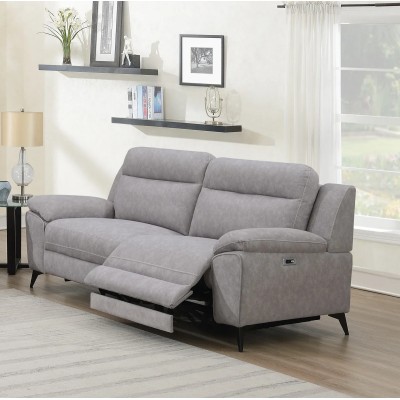 Alora 3 Seater Electric Recliner Sofa - Grey