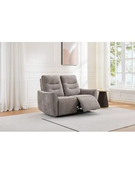 Cupar 2 Seater Electric Sofa - Liberty Stone